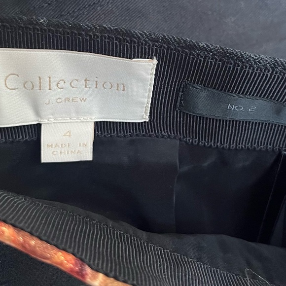 J. Crew Collection | Jacquard Midnight Dutch Floral Print Pencil Skirt - Picture 3 of 5